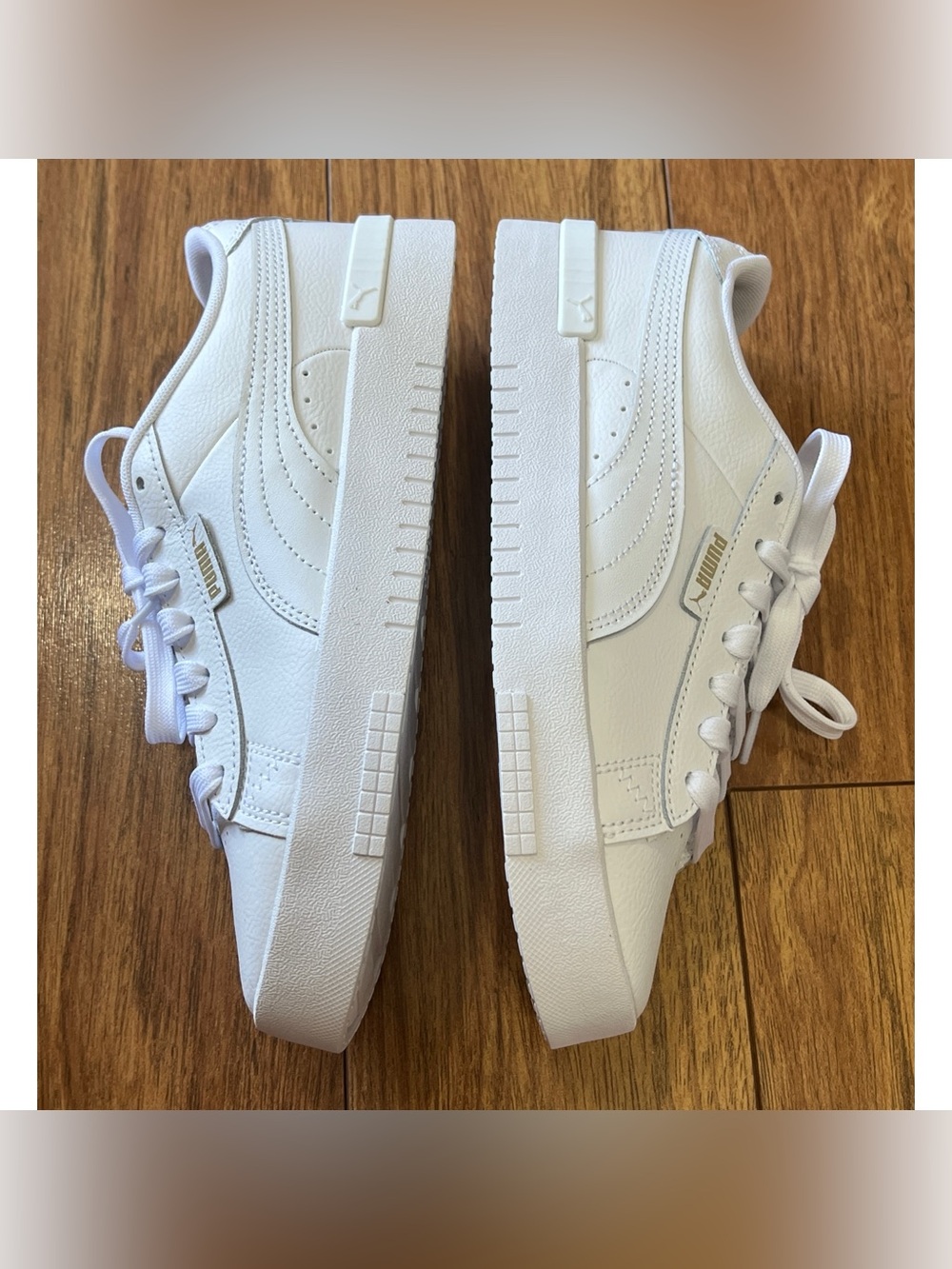 Puma white court sneakers US women's 8 new in box - Picture 6 of 14
